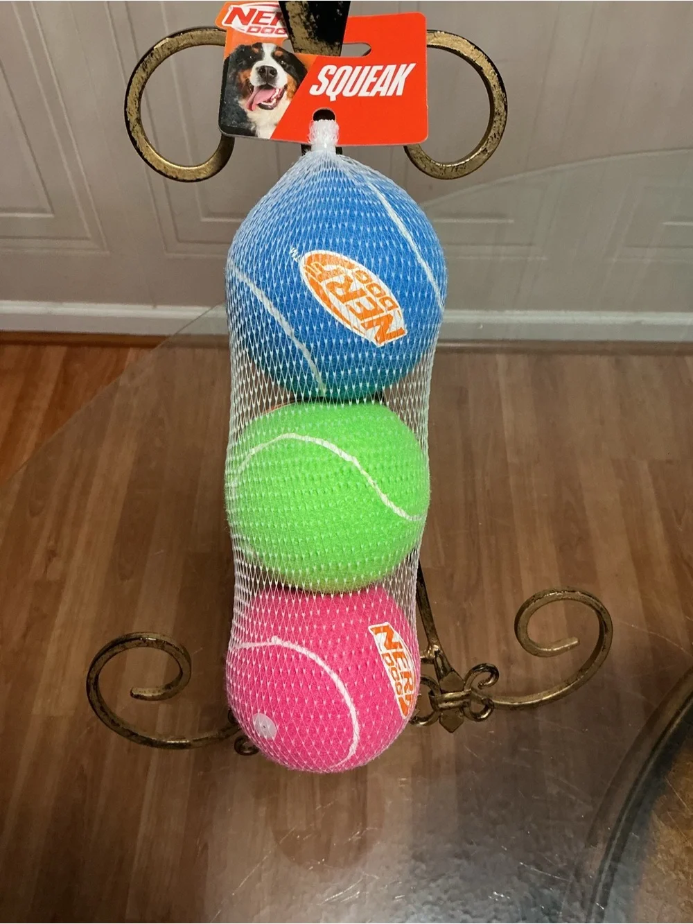 Nerf Dog Tennis Ball Dog Toy with Interactive Super Bounce, Lightweight, 3”